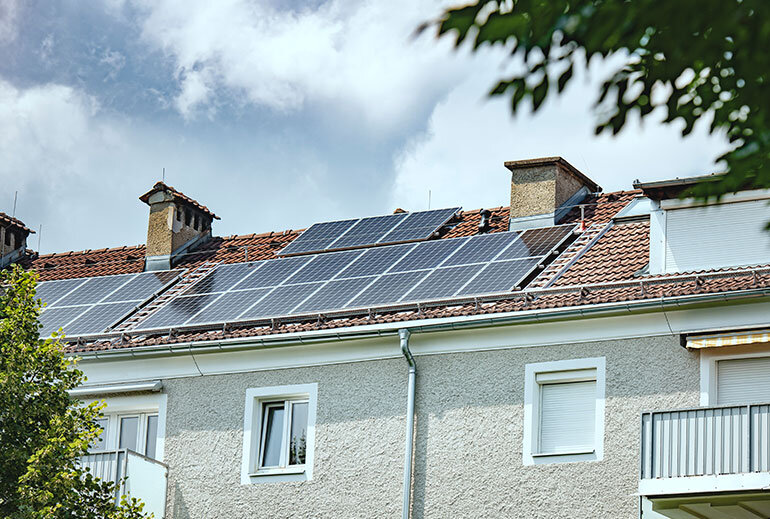 Photovoltaik Anlage auf Dach