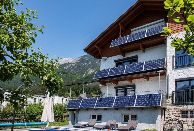 Eine durch die IKB umgesetzte PV-Anlage in Innsbruck.