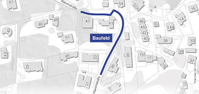 Ausbau des Glasfasernetzes  in der Klammstraße