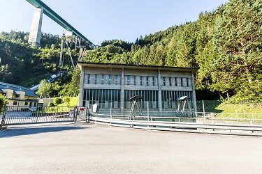 Aussenansicht vom Zwischenkraftwerk Obere Sill