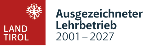 Ausgezeichneter Tiroler Lehrbetrieb 2001 - 2021