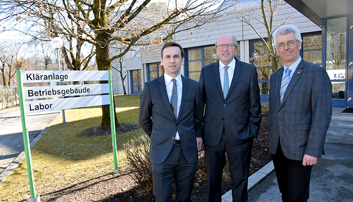 Herbert Oberacher (GMI), Helmuth Müller (IKB) und Stefan Wildt (ÖWAV, Land Tirol)