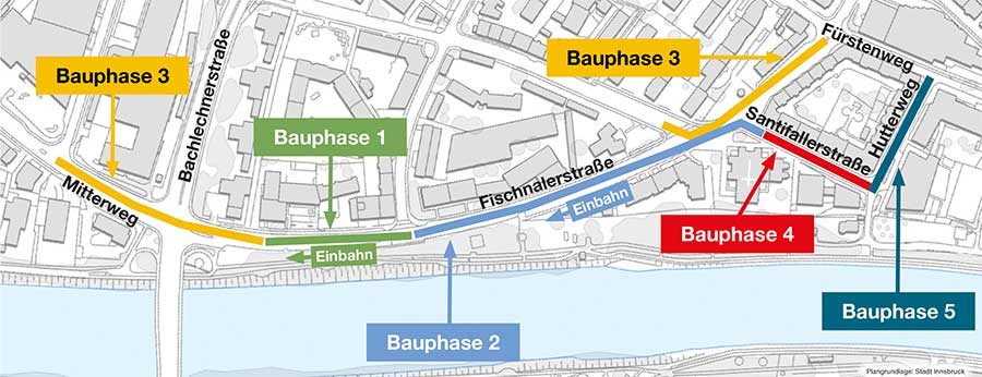 Baustellenplan Fischnalerstraße