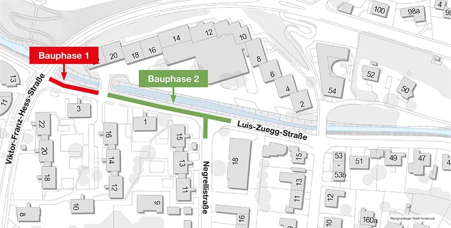 Baustellenplan Luis-Zuegg-Straße