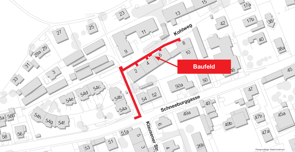 Baufeld Baustelle Kohlweg