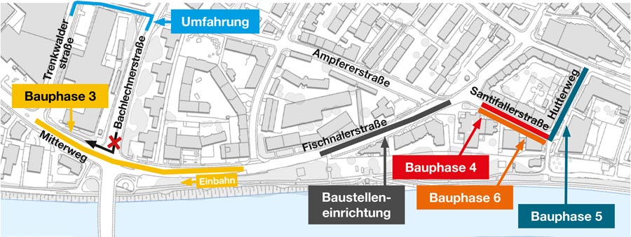 Baustellenplan Fischnalerstraße